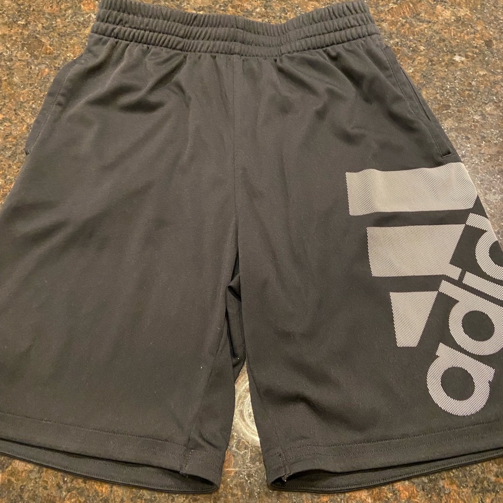 Black boys Adidas shorts Boys large 14/16